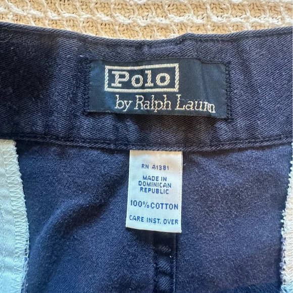 Polo Ralph Lauren Mens Relaxed Fit Cargo Shorts Navy size 34 , 8 inch inseam - Picture 2 of 8